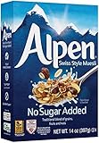 Alpen Muesli Cereal, No Sugar Added, 14 Ounce (Pack of 6)