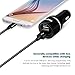 ONSON Car Charger,24W 4.8A Rapid Dual Port USB Car Charger Adapter +3FT Apple Lightning Cable Charging Cord for iPhone 7/7 Plus,6/6S/6 Plus/6S Plus,5S/5,iPad,iPod Nano 7(Black)