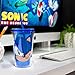 JUST FUNKY The Hedgehog Carnival Cup | 16oz Blue Plastic Travel Container | Featuring a Winking Sonic the Hedgehog | Officially Licensed