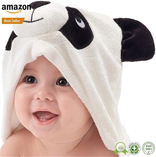 Bamboo Baby Hooded Towels Keeps Baby Dry and Warm - Baby Bath Towels with Hood for Boy, Girl, Newborn, Infant, or Perfect Toddler Towels with Hood