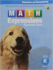 Math Expressions: Homework & Remembering Collection Grade K: Houghton Mifflin Harcourt: 9780547824673: Amazon.com: Books