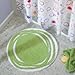 iDesign Doodle Microfiber Round Accent Shower Rug, Bath Mat for Master, Guest, Kids' Bathroom, Entryway, 24