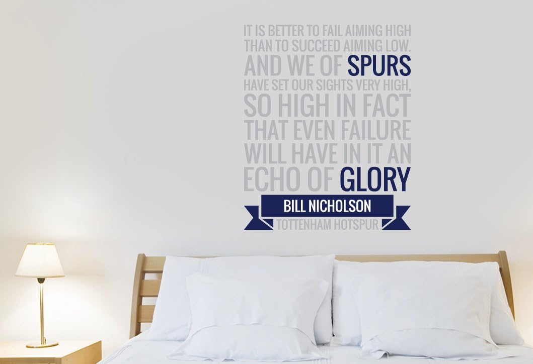 Manchester City Blue Moon Rising Wall Sticker Decal Football Art Print for Home Bedroom Mural (Blue)
