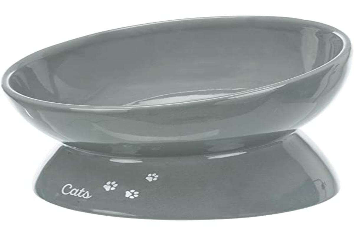 Trixie Feeder XXL, Ceramic, 0.35 L/ 17 cm, Grey