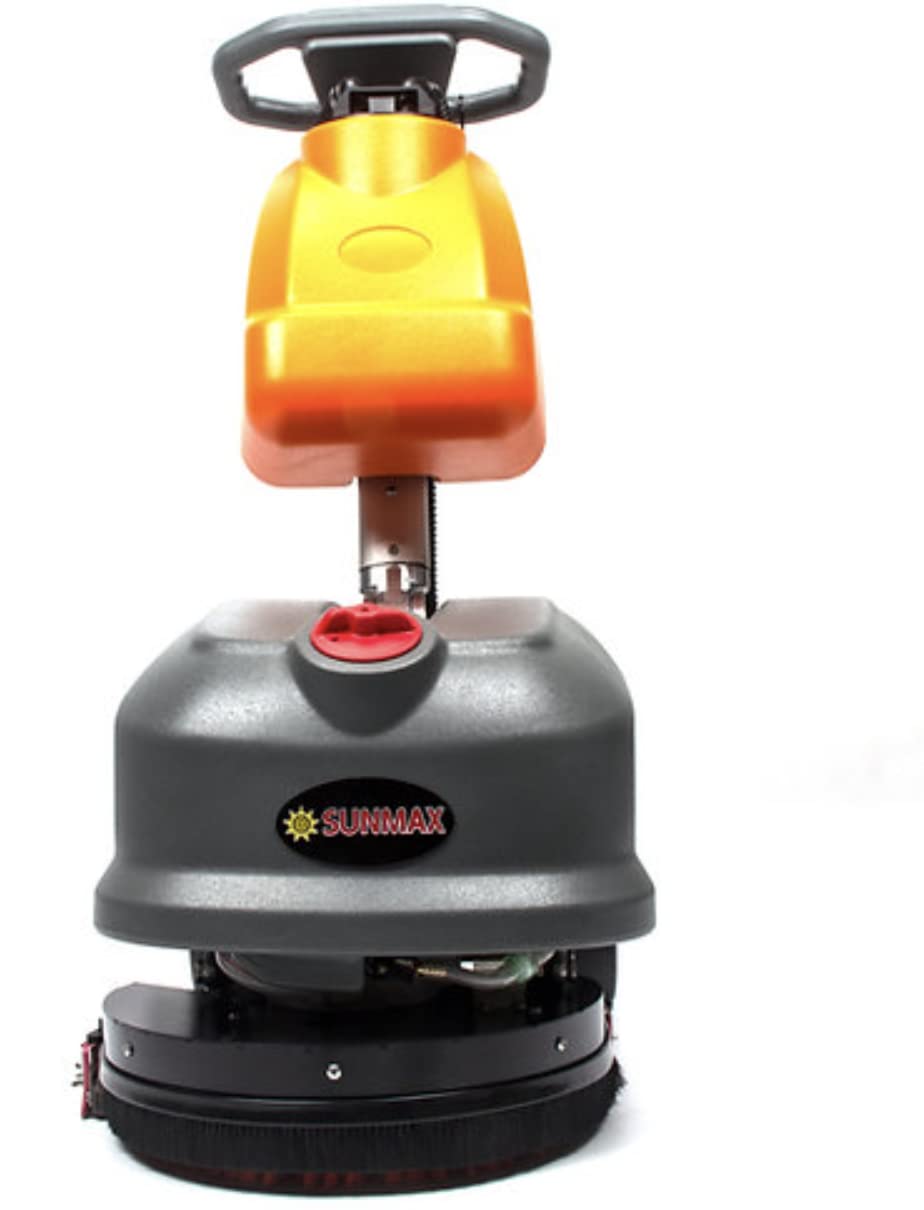 RT15 14“ Walk Behind Floor Scrubber Machine for Industrial Commercial Use, Come with Full Set of Parts, Deep Clean Small to Medium Spaces (RT15)