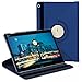 kwmobile 360° Case for Huawei MediaPad M3 Lite 10 - PU Leather Protective Tablet Cover with Stand Function - Blue
