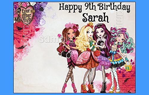 EVERAFTER High Edible Image Cake topper Birthday Decoration sugar sheet Apple raven briar party