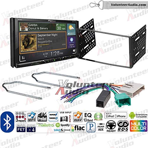 Buy Volunteer Audio Pioneer AVH500EX Double Din Radio Install Kit with Bluetooth, Sirius XM