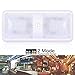 AutoEC RV Lights Interior, Leisure RV Ceiling Double Dome Light Fixture ON/Off Switch Interior Lighting for Car/RV/Trailer/Camper/Boat 2 Color Mode RV Lights Interior 12V