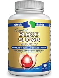 Blood Sugar Support Supplement - Powerful Herbs Antioxidants & Vitamins Help Support Healthy Blood Sugar Levels - By Steele Spirit