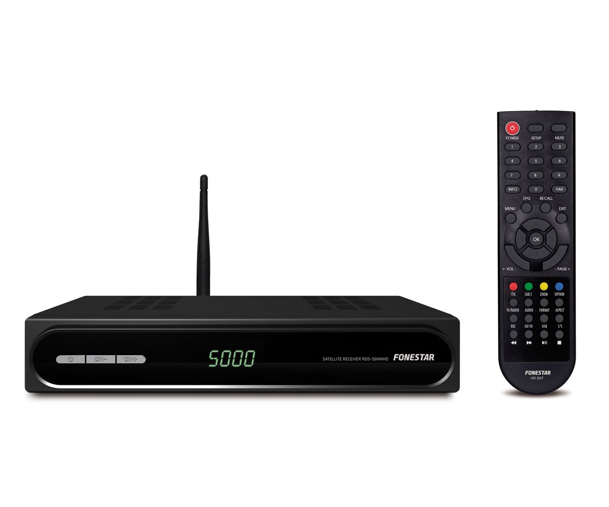 Fonestar RDS WHD Receptor satélite HD Full HD WiFi Ethernet color negro
