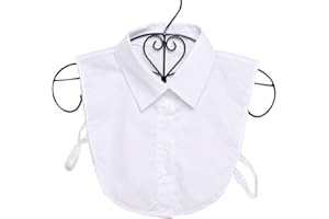 Beuniar Fake Collar Detachable Blouse Dickey Half Shirt Dress for Women & Girl