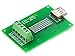 Electronics-Salon USB Type A Female Right Angle Jack Breakout Board, Terminal Block Connector.