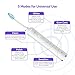 VAVA Electric Toothbrush Clean as Dentist Rechargeable Sonic Toothbrush with 4 Replacement Brush Heads 5 Optional Modes, Built-in Auto Timer, IPX7 Waterproof, FDA Approved, White