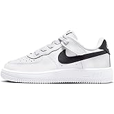 Nike Force 1 Low EasyOn Little Kids' Shoes (FN0237-101, White/Black) Size 8
