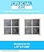 Think Crucial 2 LG LT120F Air Purifying Fridge Filters, Part # ADQ73334008 & ADQ73214404