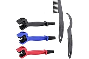 5 Pcs Bike Cleaning Brush Set,Bicycle Chain Cleaner,Bike Chain Cleaner,3-Sided Bristles Bicycle Chain Cleaning Kit, Motorcycl