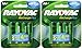 8 Rayovac AA Recharge PLUS High-Capacity Rechargeable 2400 mAh NiMH Pre-Charged Batteries, (2 x 4 packs) + Holders