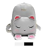 Mini Backpack For Girls Cute Cat Design Fashion Leather Bag Women Casual Fashion