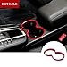 Red Inner Console Water Cup Holder Trim Cover 1pcs for Porsche Macan 2014-2018