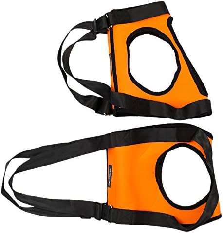 Dog Assist Harness - TAILUP Polyester Dogs Front & Rear Lifting Harness - Soft medical dog Carriers (Medium, Orange)