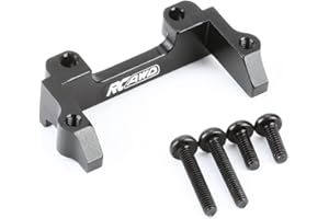RCAWD Metal Servo Mount for 1/18 1/24 Scx24 FMS Fcx18 Fcx24 Rc Crawler Car Upgrade Parts(Black