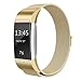 SWEES Metal Bands Compatible Fitbit Charge 2, Milanese Stainless Steel Metal Magnetic Replacement Wristband Small & Large (5.5