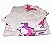 Girls PAISLEY PONY HORSE Purple & Blue HEARTS 6pc Comforter Set W/Sheets (Bed in a Bag) (Twin Size)