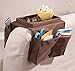 Armchair Tray – Couch Sofa Recliner Chair Armrest Caddy Organizer with Pockets – Hanging Storage for Remote, Phone, Magazines and Books with Table Top Tray Drink Holder