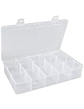Hlotmeky Plastic Organizer Box with Dividers - Bead