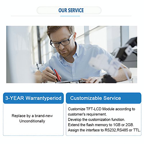 8 inches TFT Stone Brand Touch Screen STVC080WT-01 with CPU and UART All Technical Date in U Disk for Mechanial Use - Thumbnail 6