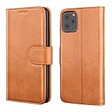 iPhone 11 Pro Max Wallet Case Premium Leather iPhone 11 Pro Max Folio Flip Case with Kickstand Card Holder Slots Screen Protector Shockproof Protective Cover for iPhone 11 Pro Max 6.5