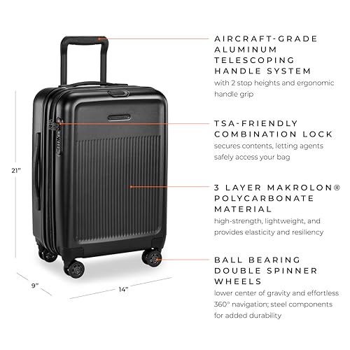 Briggs & Riley Sympatico Hardside International Spinner Luggage, Matte