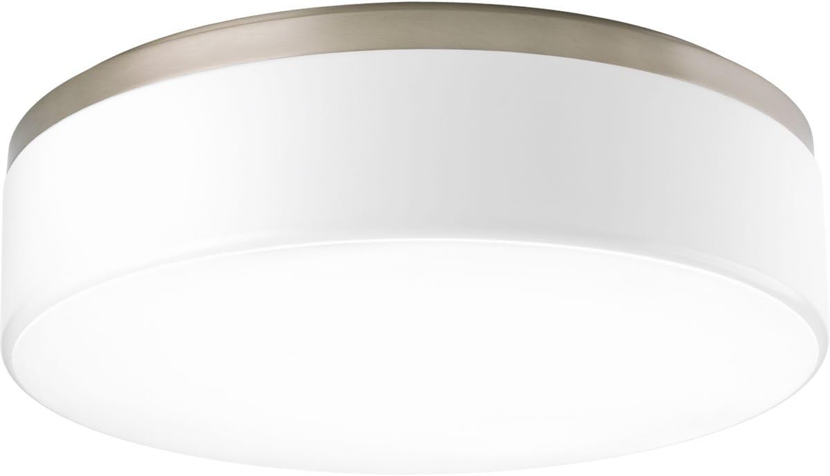 Best Progress Lighting 3-Light Brushed Nickel Flushmount