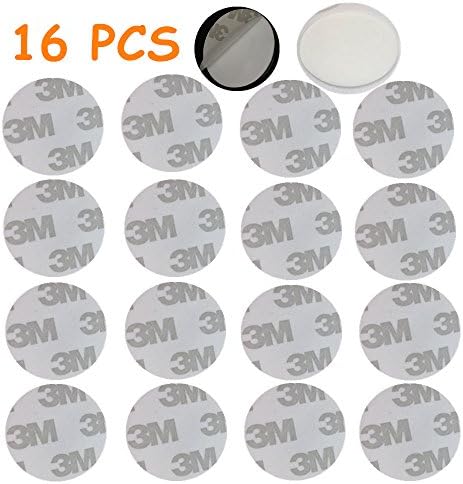 Replacement adhesive 3M Adhesives for Pop Expanding Stand and Grip,3-M removable Sticky Replacement Adhesive Stickers Pads for Cell phone Stand Mount Holder Car Magnet Mount Hooks and more (16pcs)
