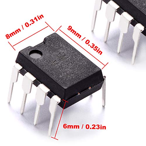 100 Pcs IC Dip LM358, LM358 DIP LM358N Operational Amplifier Dual op-amp (Pack of 100)