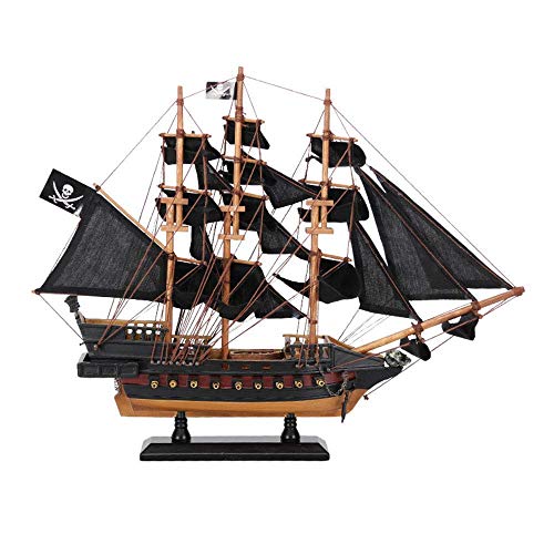 HKX Modellschiff Holz Segelboot Druckguss Modell Holz Segelboot Modell, Erwachsene Sammlerstücke und Geschenke, 38,1 x… – Bild 5