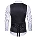 Cyparissus Mens Vest Waistcoat Men's Suit Dress Vest For Men or Tuxedo Vest (S, Black 2#)