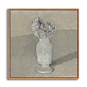 Framed Canvas Wall Art Metaphysical Still Life with Triangle by Giorgio Mordian Canvas Prints Home Artwork Decoration for Living Room,Bedroom - 16x16 inches