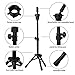 WAM Direct Mini Mannequin Head Holder Tripod Stand,Adjustable Training Doll Head Stand Mannequin Manikin Head Tripod Wig Stand(black)