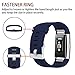 POY Replacement Bands Compatible for Fitbit Charge 2, Classic Edition Adjustable Sport Wristbands