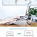 Laptop Stand, OMOTON Adjustable Multi-Angle Aluminum Notebook Computer Stand, Fits MacBook and Laptops up to 17 inches, Black