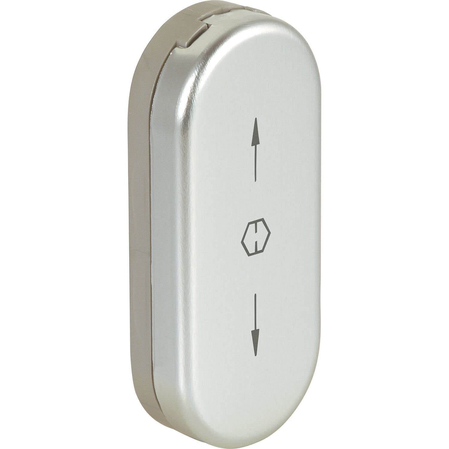 HOPPE 672240 Window Handle Hole Cover Rosette, Aluminium Silver anodised, Silber eloxiert