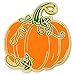 PinMart's Pumpkin w/ Vines Halloween Fall Autumn Enamel Lapel Pin
