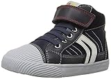 Geox Boys' B Kiwi 78 Slip-on, Navy/Red, 26 EU(9 M US Toddler)