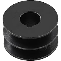 Poulie Double Courroie V - Pour Moteur 168F 170F GX110-GX200 - Alésage 20 Mm - Noire