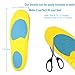 Shoe Insoles Orthotics Shoe Inserts Arch Support Shock Absorption Insoles Comfort Cushioning Gel Heel Full Length (Size:Men 8-12)