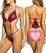 Avidlove Women Halter Lingerie One Piece Teddy Bodysuit Lace Babydoll