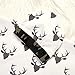 IWOKA Soft Newborn Baby Deer Print Blanket Bedding Blanket Wrap Swaddle Blanket Bath Towel+Hat (Deer Print)