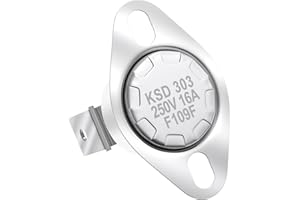 WKZO 80610 C-E-090-22C Low Limit Switch replancement for Breckwell P1000 Big E P22 P23 P2000 P2700 Ashley APC4000 and USSC 5040 Replaces C-E-090-22C,110°F Thermodisc Safety Snap Stove Switch